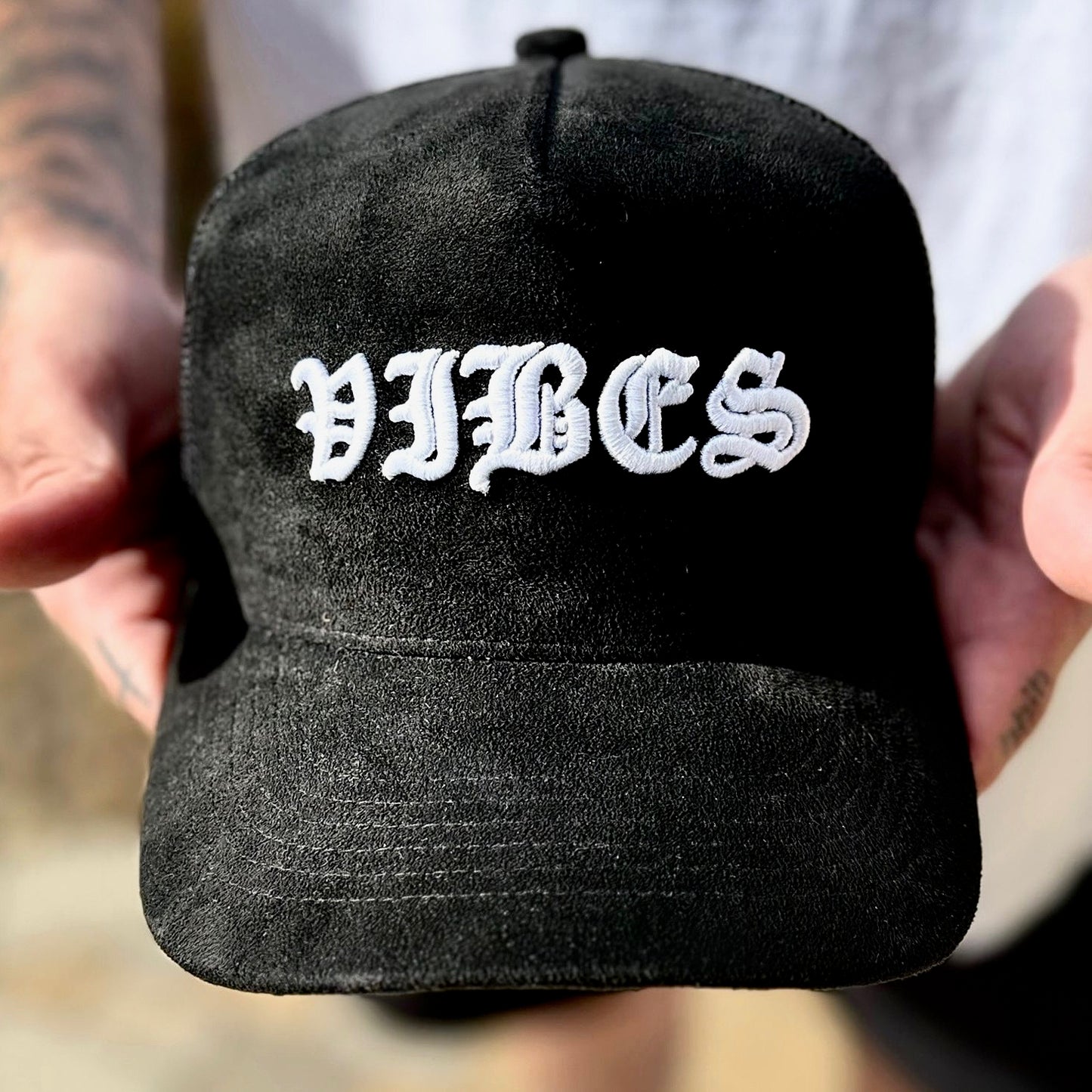 Suede VIBES Trucker Hat