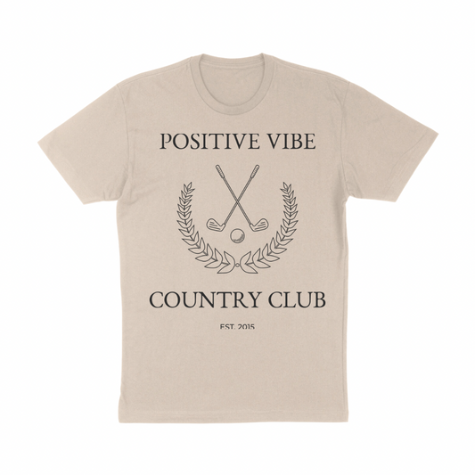 Cream PVCC Tee - The Positive Vibe Movement