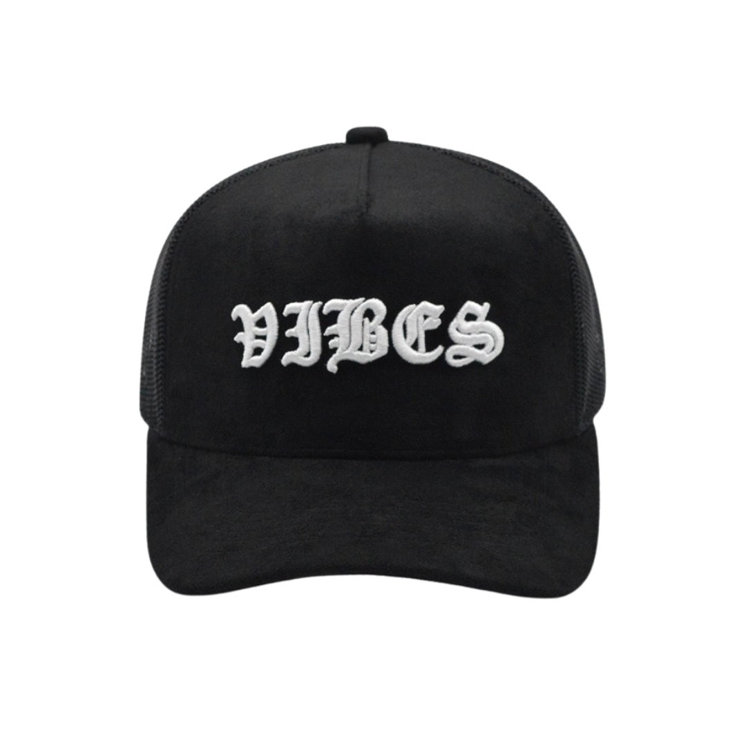 Suede VIBES Trucker Hat