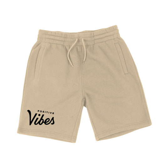 Cream PV Fleece Jogger Shorts