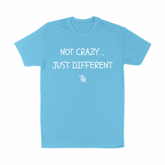 Coral Blue Not Crazy Tee