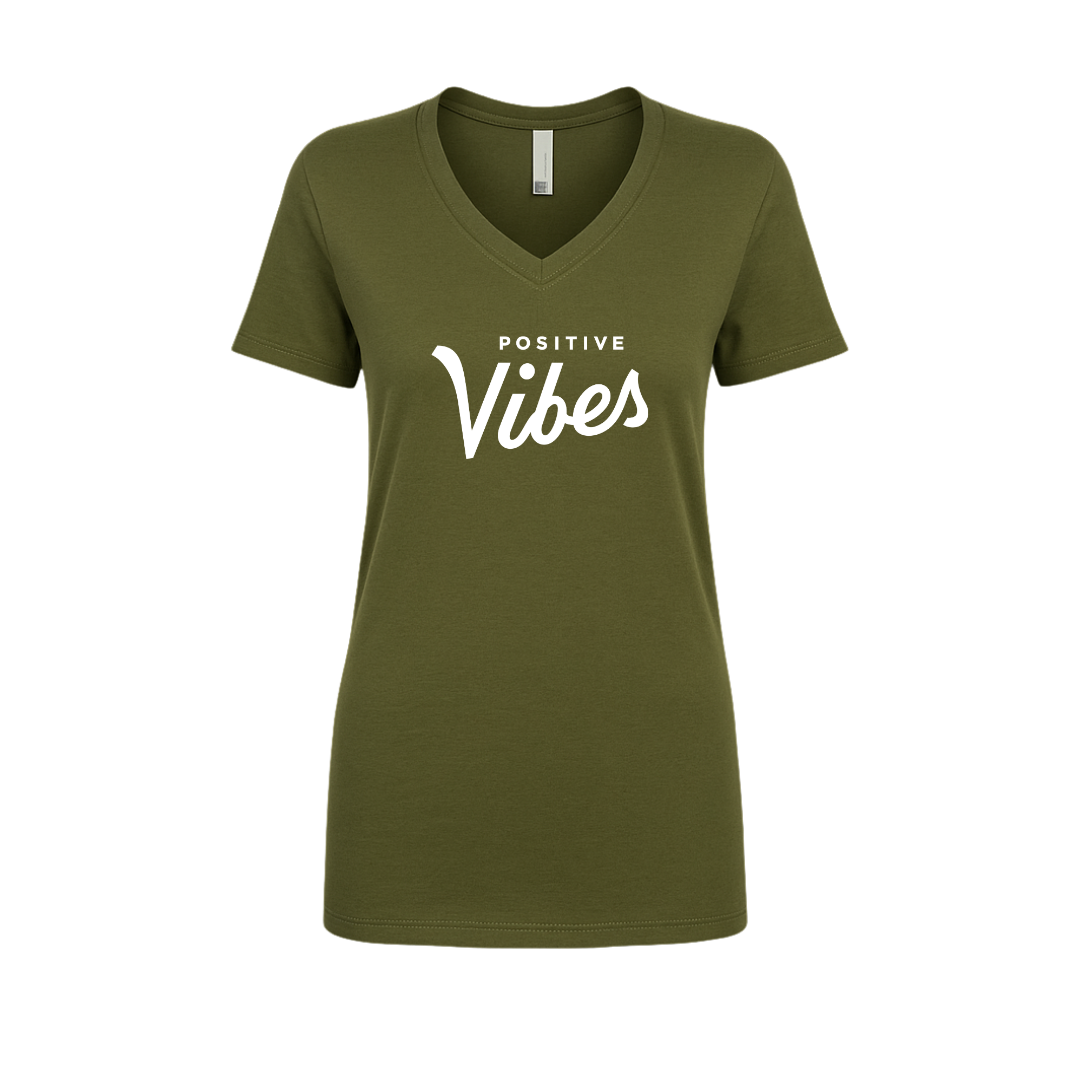 Positive Vibes V Neck