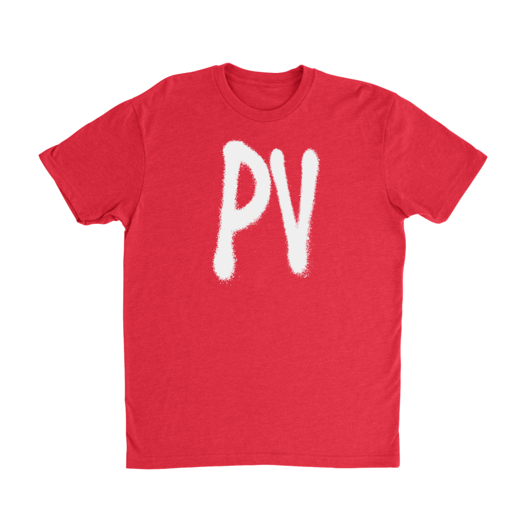 Red PV Spray Paint Tee