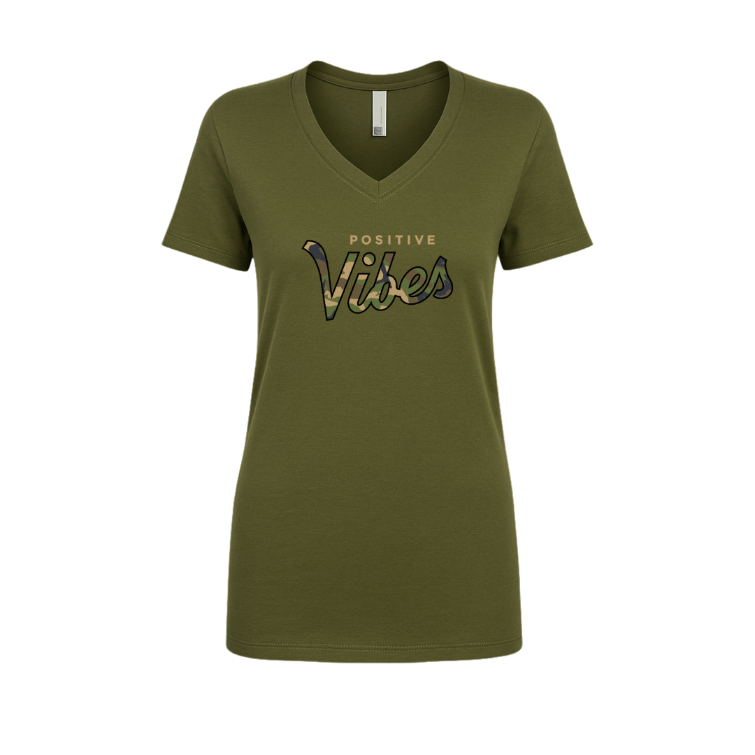 Positive Vibes V Neck